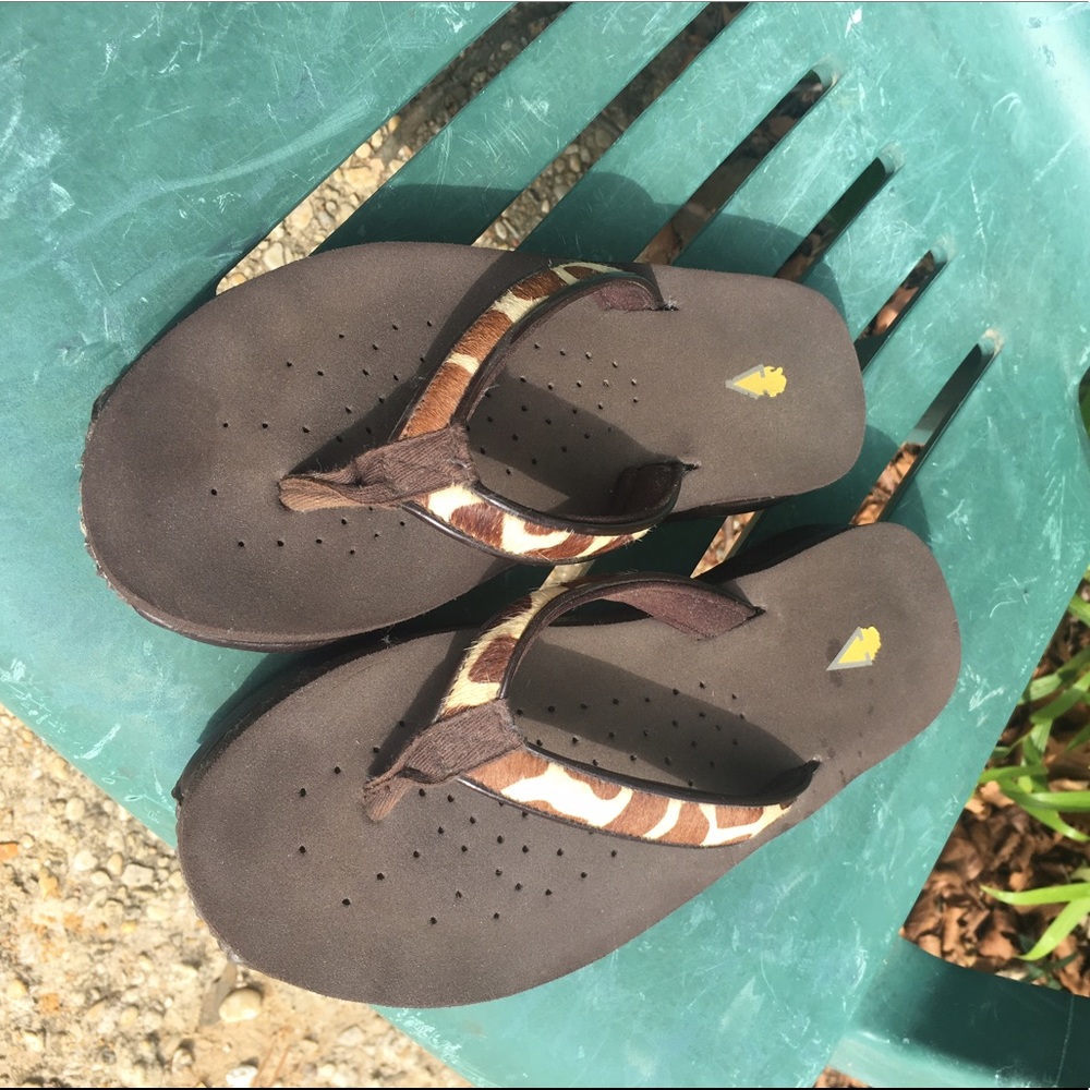 Leather foam platform Sandals flip flop Volatile